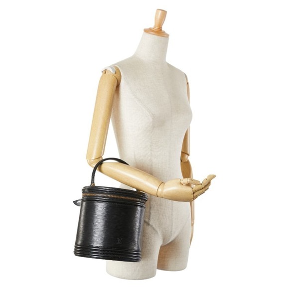 LOUIS VUITTON Black Leather Vanity Bag - Picture 14 of 14